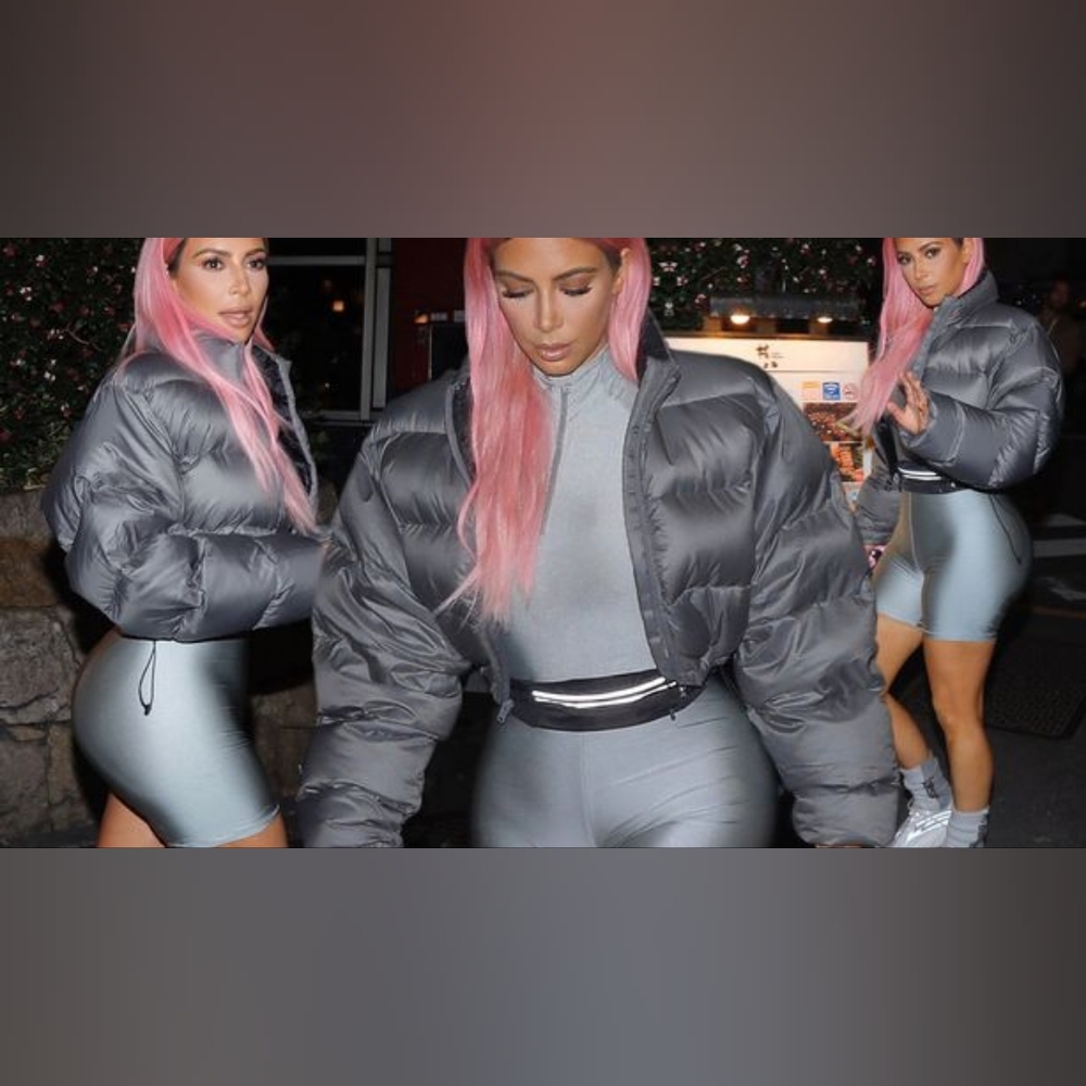 Silver Biker Short Romper